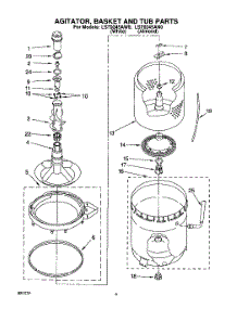 04 - Agitator, Basket And Tub parts for Whirlpool Washer LST9245AW0 from AppliancePartsPros.com