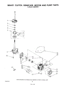 06 - Brake, Clutch, Gearcase, Motor And Pump parts for Whirlpool Washer LA8800XSW1 from AppliancePartsPros.com