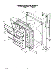 07 - Refrigerator Door parts for Kitchenaid Refrigerator KTRD18KXAL10 from AppliancePartsPros.com