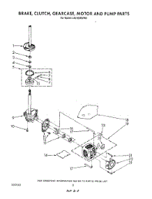 06 - Brake, Clutch, Gearcase, Motor And Pump parts for Whirlpool Washer LA8100XWW0 from AppliancePartsPros.com