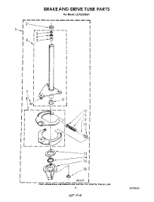09 - Brake And Drive Tube parts for Whirlpool Washer LA7680XSW1 from AppliancePartsPros.com