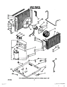 02 - Unit parts for Whirlpool Air Conditioner ACR124XR2 from AppliancePartsPros.com