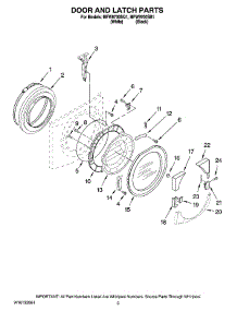 02 - Door And Latch Parts parts for Maytag Washer MFW9700SQ1 from AppliancePartsPros.com