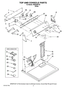 02 - Top And Console Parts parts for Maytag Dryer YNED5500TQ0 from AppliancePartsPros.com