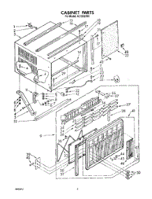 04 - Cabinet, Literature parts for Whirlpool Air Conditioner AC1352XS0 from AppliancePartsPros.com