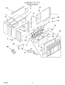 03 - Cabinet parts for Whirlpool Air Conditioner CA12WR42 from AppliancePartsPros.com