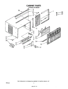 04 - Cabinet parts for Whirlpool Air Conditioner AC1002XS0 from AppliancePartsPros.com