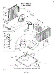 03 - Unit , Lit / Optional parts for Whirlpool Air Conditioner AHFH0820 from AppliancePartsPros.com