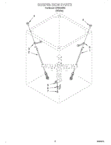05 - Suspension parts for Whirlpool Washer CCW5264W3 from AppliancePartsPros.com