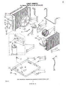 02 - Section parts for Whirlpool Air Conditioner ACW144XP0 from AppliancePartsPros.com
