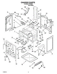 03 - Chassis Parts parts for Whirlpool Range IRP85802 from AppliancePartsPros.com