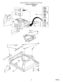 05 - Machine Base parts for Whirlpool Washer SAWS900HQ0 from AppliancePartsPros.com