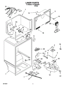 03 - Liner Parts parts for Whirlpool Refrigerator IT21AMXRQ04 from AppliancePartsPros.com