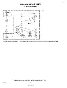 08 - Miscellaneous , Literature And Optional parts for Whirlpool Washer LA9800XKW2 from AppliancePartsPros.com
