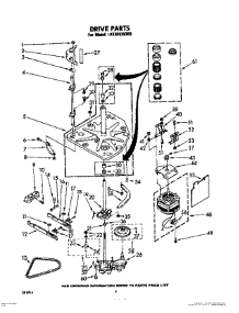 04 - Drive parts for Whirlpool Washer LA5300XKW0 from AppliancePartsPros.com