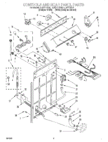 02 - Controls And Rear Panel parts for Whirlpool Washer LLR7144DQ0 from AppliancePartsPros.com