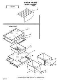 05 - Shelf Parts, Optional Parts parts for Whirlpool Refrigerator IT18SKXRD00 from AppliancePartsPros.com