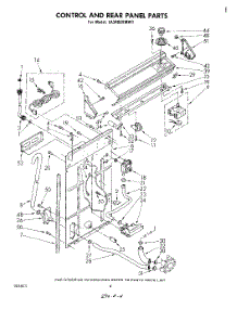 03 - Control And Rear Panel parts for Whirlpool Washer LA3400XMW1 from AppliancePartsPros.com