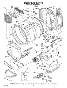 03 - Bulkhead Parts parts for Maytag Dryer MED9600SQ0 from AppliancePartsPros.com