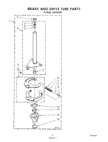 09 - Brake And Drive Tube parts for Whirlpool Washer LA6300XSW1 from AppliancePartsPros.com