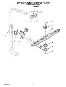 07 - Upper Wash And Rinse Parts parts for Whirlpool Dishwasher DW724M1ASS0 from AppliancePartsPros.com