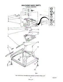 08 - Machine Base parts for Whirlpool Washer LA6053XSW1 from AppliancePartsPros.com