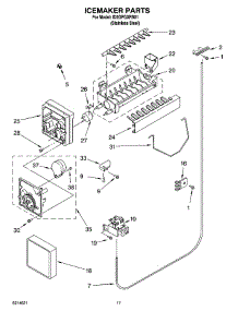 11 - Icemaker Parts parts for Whirlpool Refrigerator ID2GFGXRS01 from AppliancePartsPros.com
