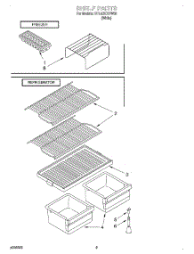 05 - Shelf, Optional parts for Whirlpool Refrigerator ST14CKXHW00 from AppliancePartsPros.com