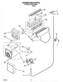 12 - Icemaker Parts, Optional Parts (Not Included) parts for Whirlpool Refrigerator CS25CFXTQ00 from AppliancePartsPros.com