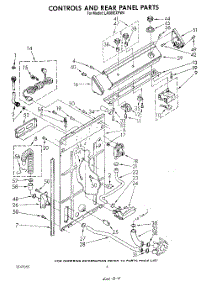 03 - Controls And Rear Panel parts for Whirlpool Washer LA6000XPW4 from AppliancePartsPros.com