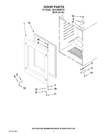 03 - Door Parts parts for Kitchenaid Wine Cooler KBCO24RSBX02 from AppliancePartsPros.com