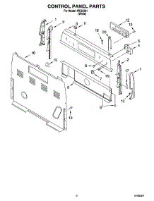 02 - Control Panel Parts parts for Whirlpool Range IRE32301 from AppliancePartsPros.com