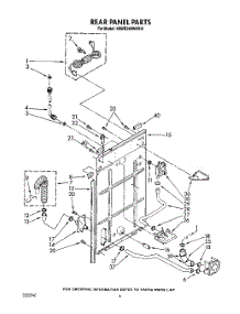 04 - Rear Panel parts for Kitchenaid Washer KAWE960WAL0 from AppliancePartsPros.com
