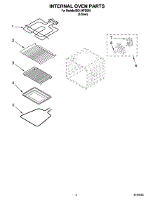 03 - Internal Oven Parts parts for Whirlpool Oven IBS124PSS00 from AppliancePartsPros.com