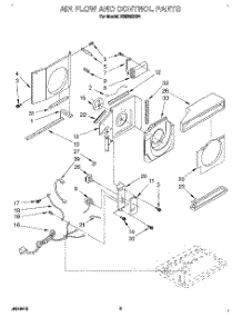 02 - Air Flow And Control parts for Whirlpool Air Conditioner X05002X04 from AppliancePartsPros.com