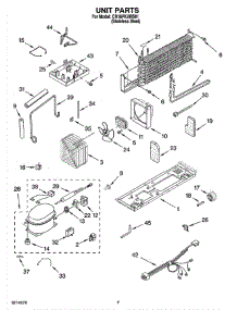 04 - Unit Parts parts for Whirlpool Refrigerator CR18PKXRS01 from AppliancePartsPros.com