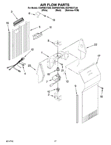 10 - Air Flow Parts parts for Whirlpool Refrigerator ED2PBEXTL00 from AppliancePartsPros.com