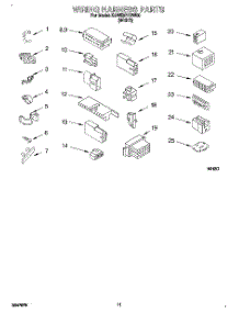 07 - Wiring Harness parts for Kitchenaid Washer KAWE977DWH0 from AppliancePartsPros.com