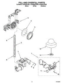 06 - Fill And Overfill Parts parts for Kitchenaid Dishwasher KUDW02FRSS0 from AppliancePartsPros.com