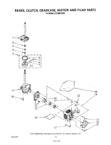 06 - Brake, Clutch, Gearcase, Motor And Pump parts for Whirlpool Washer LA7000XTW0 from AppliancePartsPros.com