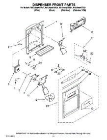 08 - Dispenser Front Parts parts for Maytag Refrigerator MSD2658KES01 from AppliancePartsPros.com