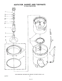 05 - Agitator, Basket And Tub parts for Kitchenaid Washer KAWE700TWH0 from AppliancePartsPros.com