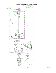 07 - Brake And Drive Tube parts for Whirlpool Washer 4LBR7255AQ0 from AppliancePartsPros.com
