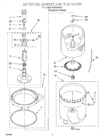 03 - Agitator, Basket And Tub parts for Whirlpool Washer TAWS700EQ1 from AppliancePartsPros.com