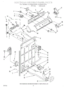 02 - Controls And Rear Panel parts for Whirlpool Washer LLN8244AW0 from AppliancePartsPros.com