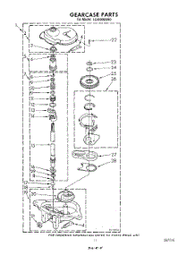 10 - Gearcase parts for Whirlpool Washer LC4500XSW0 from AppliancePartsPros.com