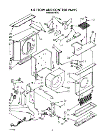 03 - Air Flow And Control parts for Whirlpool Air Conditioner BFRE183 from AppliancePartsPros.com