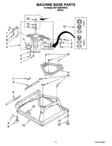 06 - Machine Base Parts parts for Maytag Washer MAT15MNAWW0 from AppliancePartsPros.com