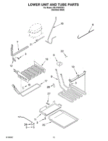 09 - Lower Unit And Tube parts for Whirlpool Refrigerator KLBP36FKS01 from AppliancePartsPros.com
