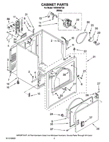 02 - Cabinet Parts parts for Maytag Dryer NED5240TQ0 from AppliancePartsPros.com